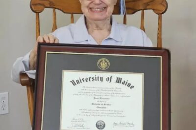 Grandmother, 88, barred from graduating college due to pregnancy clinches diploma at Maine university 60 years later