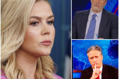 BREAKING: Jon Stewart takes a shot at Karoline Leavitt—but her brutal comeback leaves him HUMILIATED and the internet in stitches! In a heated back-and-forth, Stewart attempted to outsmart Leavitt, but her quick-witted response flipped the situation, leaving him speechless. The audience couldn’t stop laughing as Leavitt completely turned the tables, making this viral moment the talk of the town.