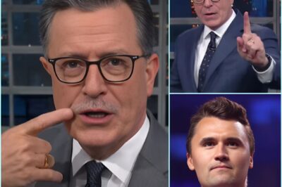 COLBERT TAKES DOWN CHARLIE KIRK WITH 12 BITING LINES—THE LIVE TV SCANDAL THAT STUNNED VIEWERS AND BROKE THE INTERNET! Charlie Kirk walked into The Late Show ready for a battle of wits, but he didn’t expect Stephen Colbert’s witty one-liners to go viral. In seconds, what started as a calm interview turned into a retort that left Kirk speechless and the audience roaring with excitement. What did Colbert say that instantly derailed the debate and sent social media into a frenzy? The unforgettable moment is being hailed as one of the most powerful live TV takedowns of the year—find out why people are still talking about it!