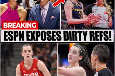 BREAKING: ESPN Host Exposes WNBA Corruption on Live TV — Caitlin Clark Left Defenceless as Fans Demand Justice! Shockwaves ripped through the WNBA as ESPN anchors broke their silence, calling out “dirty” officiating in a fiery live broadcast that left league officials scrambling. With Caitlin Clark’s safety now at the center of a national controversy, fans and players are demanding answers: Are referees really putting stars at risk? What happens next for the league’s biggest sensation? Dive into the explosive on-air confrontation and discover why this scandal could change everything for the WNBA!k