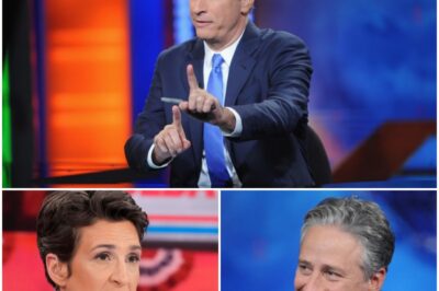 “RACHEL, YOUR OBJECTIVITY IS AS RARE AS A FOX NEWS APOLOGY.” Jon Stewart Calmly DESTROYS Rachel Maddow’s Media Hypocrisy ON LIVE TV. It was supposed to be just another night of cable news—Rachel Maddow in her element, steering the conversation, and Jon Stewart, the beloved satirist, dropping in for what everyone expected would be a left-leaning lovefest. But what unfolded live on MSNBC was something nobody saw coming: Stewart calmly, methodically, and devastatingly exposing the hypocrisy at the heart of Maddow’s brand of media.
