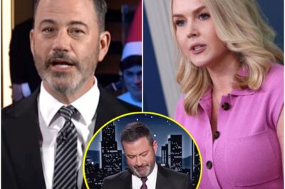 SHOCKWAVES ON LIVE TV: Jimmy Kimmel CROSSES THE LINE—Karoline Leavitt’s BRUTAL Clapback Leaves Studio Stunned and Kimmel Utterly Speechless!  Television history was made tonight when a seemingly playful exchange on Jimmy Kimmel Live spiraled into a full-blown showdown. In front of millions, Jimmy Kimmel fired off a biting insult at Karoline Leavitt, pushing the boundaries further than anyone expected. But what happened next no one could have predicted—Karoline’s icy, razor-sharp response not only silenced Kimmel but sent shockwaves through the entire studio. The audience erupted, social media exploded, and Kimmel was left scrambling to recover from the most humiliating moment of his career. What exactly did Karoline say that brought the house down? Here’s the unfiltered, jaw-dropping exchange everyone’s talking about!