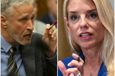 “IF THERE’S NOTHING TO HIDE, WHY NOT JUST RELEASE THE FILES?”  Jon Stewart DESTROYS Pam Bondi… This is BRUTAL!