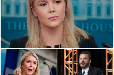BOOM: ‘YOU ARE DONE’ — Karoline Leavitt ENDS Jimmy Kimmel’s Career in One Sentence!  In a jaw-dropping appearance on Jimmy Kimmel Live, White House Press Secretary Karoline Leavitt flipped the script on late-night television. What started as a typical political roast quickly turned into one of the most unforgettable moments in TV history. Kimmel tried sarcasm. He tried gotcha questions. But Karoline came prepared—with facts, poise and sentences that stopped the room cold!
