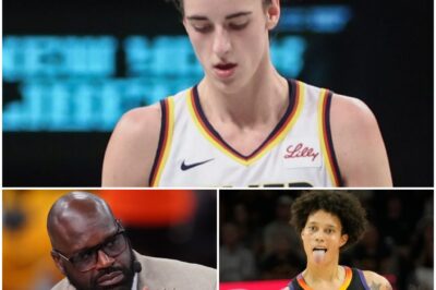 SHOCKWAVE ACROSS SPORTS: Brittney Griner’s Explosive Slur Against Caitlin Clark Ignites Firestorm—Shaquille O’Neal’s 5-Word Bombshell Leaves Her Stunned and the WNBA in Chaos  The sports world erupted overnight after shocking reports accused Brittney Griner of unleashing a racial slur against rising star Caitlin Clark. Outrage swept across social media, but nothing could prepare fans for what happened next.  With the nation watching, Shaquille O’Neal broke his silence—dropping five words so powerful, the entire arena fell silent.