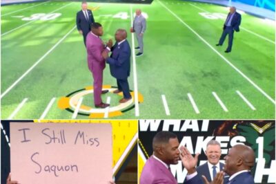 Michael Strahan forced to show restraint on Fox NFL Sunday star during pass rush demo – ‘this has been a dream of mine’