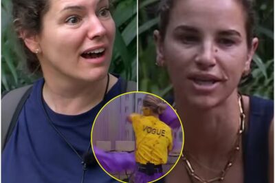 You’re getting it, b**…!’: Kelly Brook hurls a giant tub of paint over Vogue Williams as their fiery rival trial EXPLODES into chaos — the I’m A Celeb showdown turns downright SAVAGE… and tensions in camp are nowhere near over…
