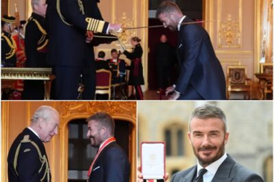 “I COULDN’T BE PROUDER”:  Sir David Beckham Breaks Down in Tears at Windsor Castle as He’s Officially Honoured by King Charles — Emotional Statement Leaves Britain in Awe…But One Emotional Moment Between the Two Men Left Onlookers Stunned and Asking the Same Question.k