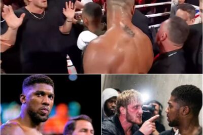 “I’M TAKING YOU TO COURT.”: Anthony Joshua sues Logan Paul after incident in the ring, but community reaction is raging — Many are wondering: Is this really fair to Paul, considering he just went through a tense fight and his actions were just an impulsive reaction.k