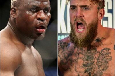 “I’M COMING BACK — AND YOU’RE NEXT.”: Jake Paul breaks his silence after the brutal Anthony Joshua KO that shattered his jaw in two places and left him with four titanium plates… then drops a jaw-dropping call-out for Francis Ngannou as his bounce-back fight.K