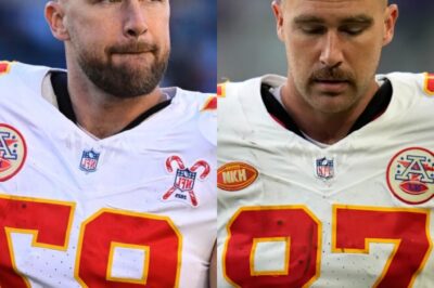 Travis Kelce Looked Like He Wanted To Cry During His Final National Anthem At Arrowhead [VIDEO]