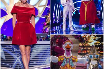 “Christmas Chaos Begins!Davina McCall Sizzles in Red as The Masked Singer Christmas Special Teases Total Mayhem”