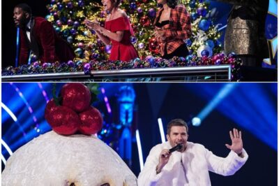“CHAOS BEHIND THE MASK!” Joel Dommett’s SHOCK slip-up sends Masked Singer Christmas special into DISARRAY
