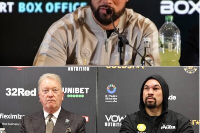“Shut your mouth! By what right do you have to talk to me like that?”: Joseph Parker slams the mic, locks eyes with Frank Warren and delivers a cold, ruthless response that instantly humiliates the man who branded him “a cheap Tyson Fury shadow” — leaving the entire room stunned and afraid to breathe.k