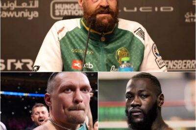 “I KNOW WHAT HE’S HIDING…” —Tyson Fury DROPS A DARK BOMBSHELL About Oleksandr Usyk and Deontay Wilder, Hinting at a SHOCKING Secret That Could SHATTER Boxing’s Entire Power Balance.K